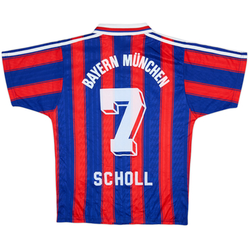 1995-97 Bayern Munich Home Shirt Scholl #7 - 8/10 - (S)