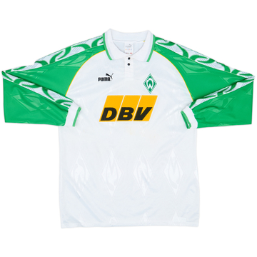 1995-96 Werder Bremen Home L/S Shirt - 6/10 - (L)