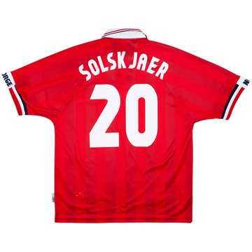 1998-00 Norway Home Shirt Solskjaer #20 - 8/10 - (L)