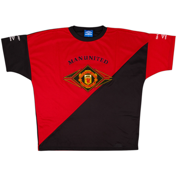 1994-96 Manchester United Umbro Training Shirt - 8/10 - (XL)