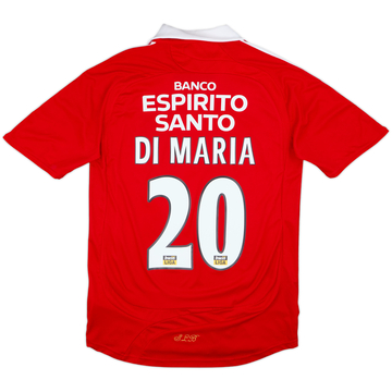 Camiseta de local del Benfica 2007-08 Di Maria #20 - 7/10 - (S)