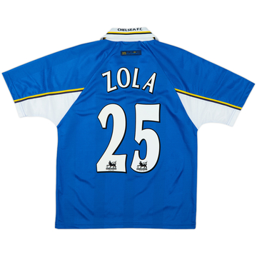 1997-99 Camiseta de local del Chelsea Zola #25 - 10/10 - (Y)