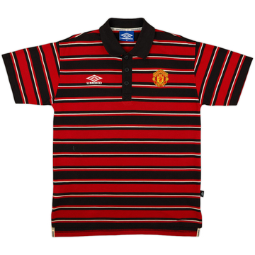 1998-99 Manchester United Umbro Polo Shirt - 9/10 - (M)