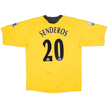 2005-06 Arsenal Away Shirt Senderos #20 - 8/10 - (L)