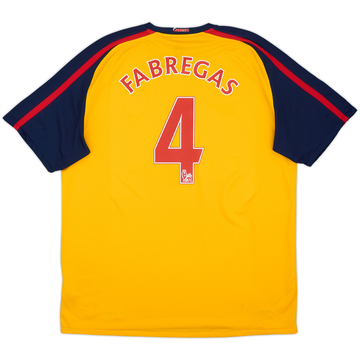 2008-09 Arsenal Camiseta Visitante Fabregas #4 - 6/10 - (XL)