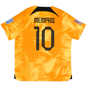 2022-23 Netherlands Home Shirt Memphis #10 - 6/10 - (XL)