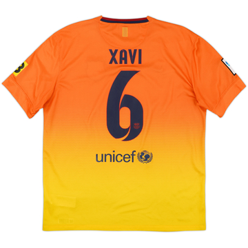 2012-13 Barcelona Away Shirt Xavi #6 - 8/10 - (L)