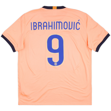 2009-10 Barcelona Away Shirt Ibrahimovic #9 - 9/10 - (L)