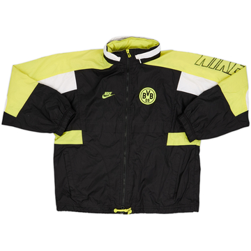 1995-96 Borussia Dortmund Nike Hooded Rain Jacket - 8/10 - (L.Boys)