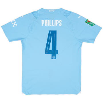 2023-24 Manchester City Match Issue Carabao Cup Home Shirt Phillips #4