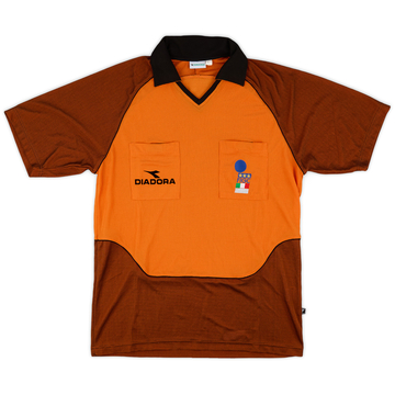 1990s Italy FIGC Diadora Referee Shirt - 8/10 - (L)