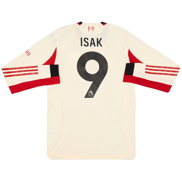 2025-26 Liverpool Authentic Away L/S Shirt Isak #9