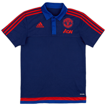 2015-16 Manchester United adidas Polo Shirt - 9/10 - (S)
