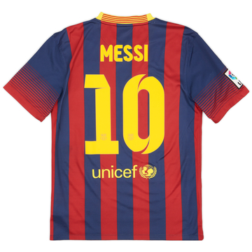2013-14 Barcelona Home Shirt Messi #10 - 5/10 - (S)