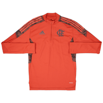 2020-21 Flamengo adidas 1/4 Zip Drill Top - 9/10 - (S)