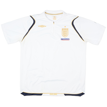 2006-07 England Umbro 1/4 Zip Training Shirt - 9/10 - (XL)