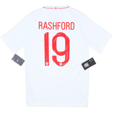 2018-19 England Home Shirt Rashford #19 (S)