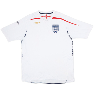 2007-09 England Home Shirt - 5/10 - (XXL)