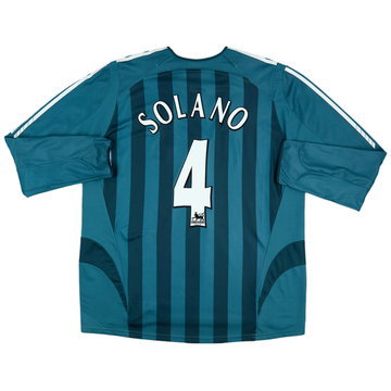 2005-06 Newcastle Away L/S Shirt Solano #4 - 7/10 - (XXL)
