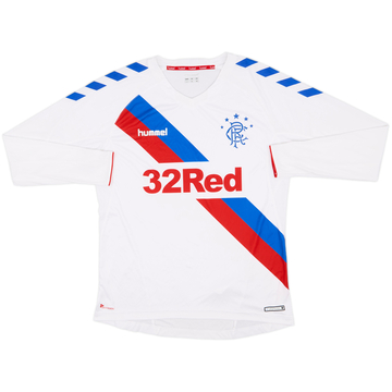 2018-19 Rangers Away L/S Shirt - 10/10 - (L)