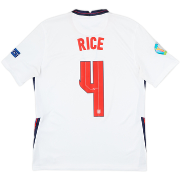 2020-22 England Home Shirt Rice #4 - 6/10 - (M)