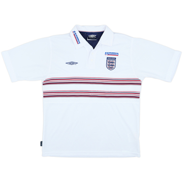 2002-03 England Umbro Polo Shirt - 9/10 - (M)