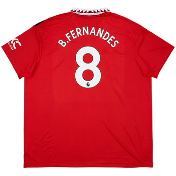 2022-23 Manchester United Home Shirt B.Fernandes #8 - 8/10 - (3XL)