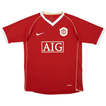 2006-07 Manchester United Home Shirt - 7/10 - (XL.Boys)