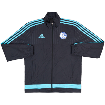 2015-16 Schalke adidas Track Jacket - 8/10 - (M)
