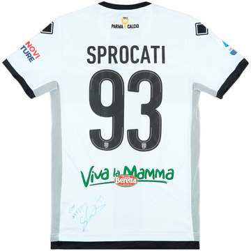 2019-20 Parma Match Issue Signed Home Shirt Sprocati #93