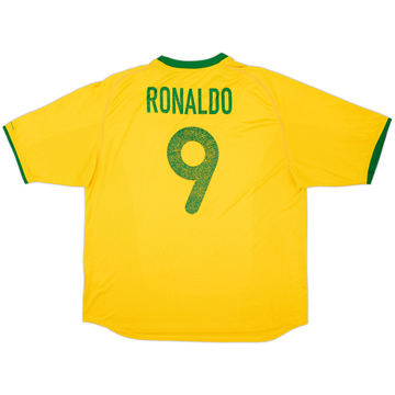 2000-02 Brazil Home Shirt Ronaldo #9 - 5/10 - (XXL)