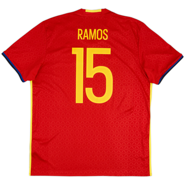 2016-17 Spain Home Shirt Ramos #15 - 8/10 - (S)