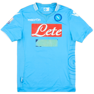 2013-14 Napoli Match Issue Home Shirt #9