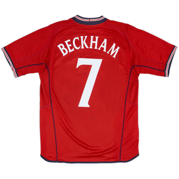 2002-04 England Away Shirt Beckham #7 - 5/10 - (L)