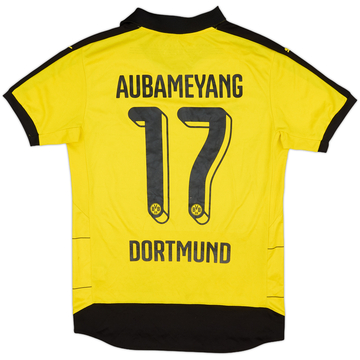 2015-16 Borussia Dortmund Home Shirt Aubameyang #17 - 7/10 - (S)
