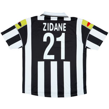2000-01 Juventus Ciaoweb Home Shirt Zidane #21 - 6/10 - (L)