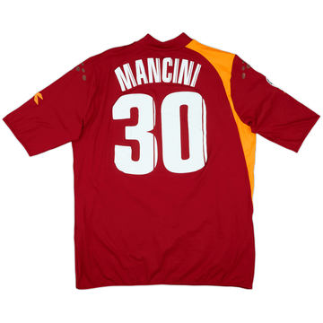 2005-06 Roma Match Issue Home Shirt Mancini #30