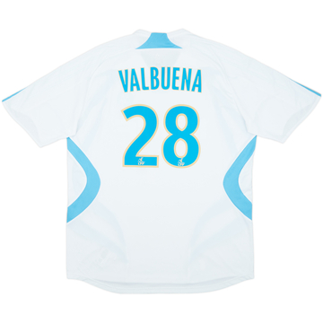 2007-08 Olympique Marseille Home Shirt Valbuena #28 - 8/10 - (XL)
