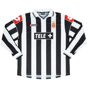 2000-01 Juventus Match Issue Home L/S Shirt #16