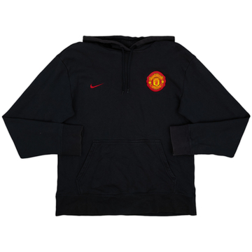 2009-10 Manchester United Nike Hooded Sweat Top - 8/10 - (L)