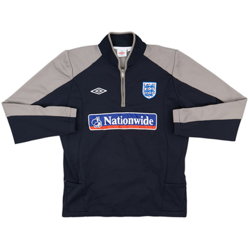 2009-10 England Umbro 1/4 Zip Drill Top - 8/10 - (L)