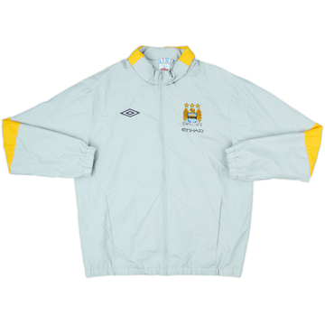 2010-11 Manchester City Umbro Hooded Rain Jacket - 10/10 - (L)
