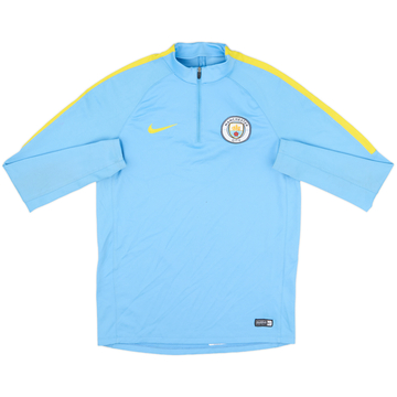 2016-17 Manchester City Nike 1/4 Zip Drill Top - 7/10 - (M)