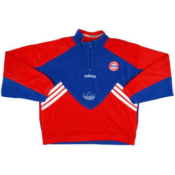 1995-96 Bayern Munich adidas 1/4 Zip Fleece Top - 10/10 - (L)