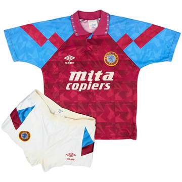 1990-92 Aston Villa Home Shirt - 7/10 - (L.Boys)