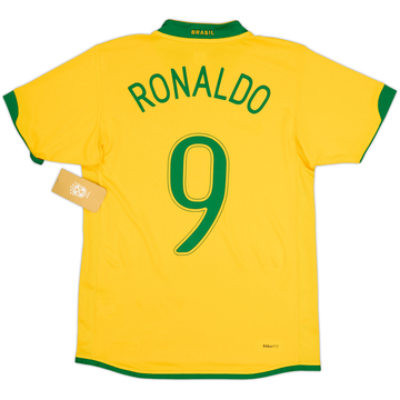 2006-08 Brazil Home Shirt Ronaldo #9 (S)