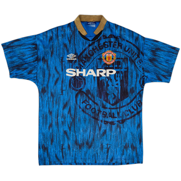 1992-93 Manchester United Away Shirt - 5/10 - (XL)