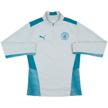 2021-22 Manchester City Puma 1/4 Zip Training Top - 8/10 - (M)