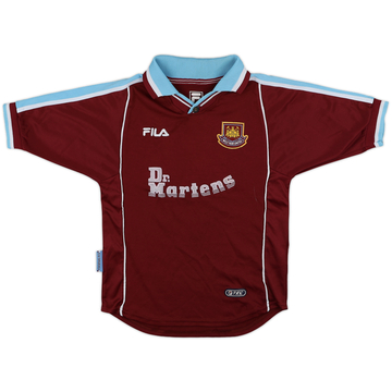 1999-01 West Ham Home Shirt - 6/10 - (L.Boys)