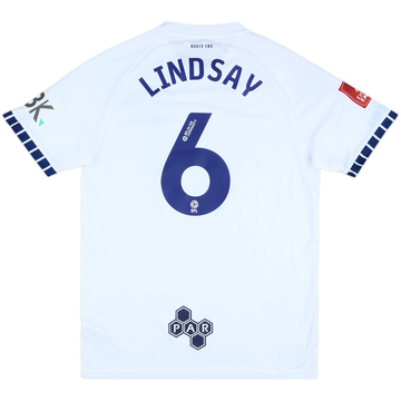 2024-25 Preston North End Match Issue FA Cup Home Shirt Lindsay #6